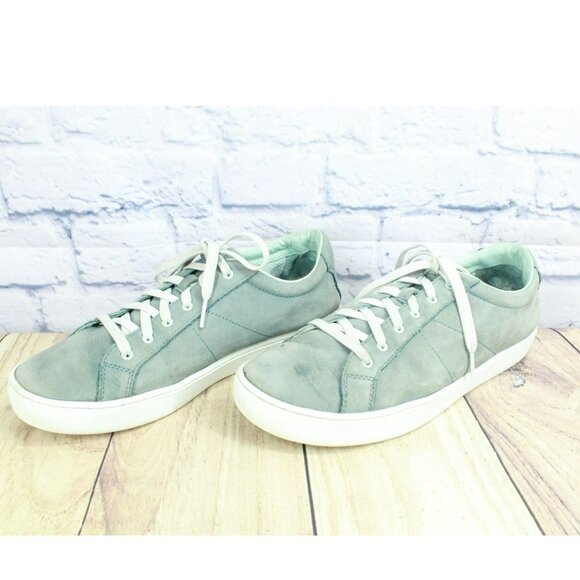 LL Bean Eco Bay Green Nubuck Leather Lace Up Casual Oxford Shoes Size 11 M - Picture 2 of 11